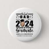 Stolzer Vater eines Absolventen 2024 Button (Vorderseite)