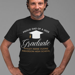 Stolzer Vater eines Absolventen 2026 Benutzerdefin T-Shirt