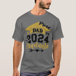 Stolzer Vater eines Absolventen der Klasse 2024 Se T-Shirt