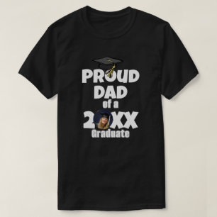 Stolzer Vater eines Absolventen Foto Abschluss Tag T-Shirt