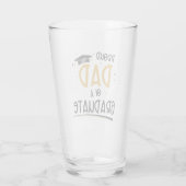 stolzer Vater eines Absolventen Glas (Rückseite)