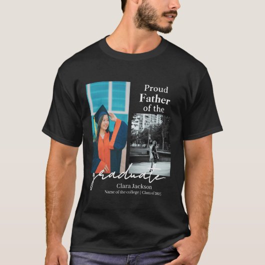 Stolzer Vater eines Absolventen T-Shirt (Vorderseite)