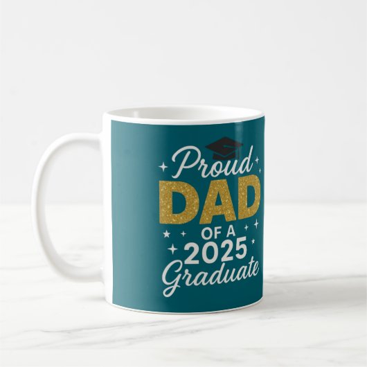 Stolzer Vater eines Absolventen von 2025 Kaffeetasse (Links)