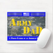 Stolzer Vater eines amerikanischen Held-Geschenkmo Mousepad (Mit Mouse)