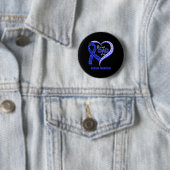Stolzer Vater eines Ataxia Warrior Blue Ribbon Mat Button (Beispiel)