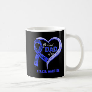 Stolzer Vater eines Ataxia Warrior Blue Ribbon Mat Kaffeetasse