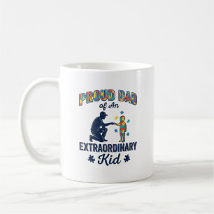 Stolzer Vater eines außergewöhnlichen Kindes Autis Kaffeetasse