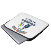 Stolzer Vater eines außergewöhnlichen Kindes Autis Laptopschutzhülle (Vorne Knopf)