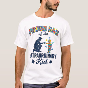 Stolzer Vater eines außergewöhnlichen Kindes Autis T-Shirt