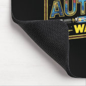 Stolzer Vater eines Autismus-Kriegers Autismus-Bew Mousepad (Ecke)