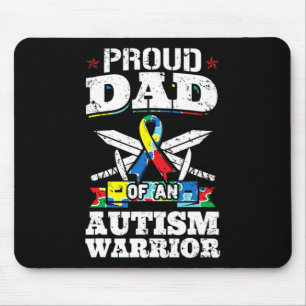 Stolzer Vater eines autistischen Kriegers Mousepad