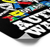 Stolzer Vater eines autistischen Kriegers Poster (Ecke)