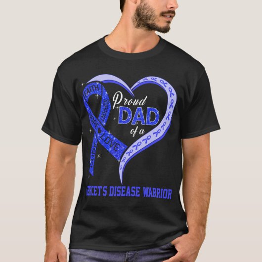 Stolzer Vater eines Behcet-Kriegers T-Shirt (Vorderseite)