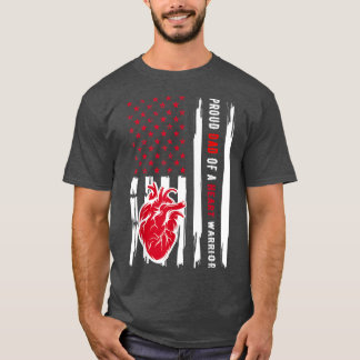 Stolzer Vater eines CHD-Bewusstseins des Herzkrieg T-Shirt