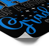 Stolzer Vater eines Cl von 2025 Graduat zum Abschl Poster (Ecke)