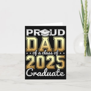 Stolzer Vater eines Cl von 2025 Graduate Abschluss Karte
