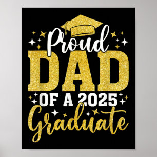 Stolzer Vater eines Cl von 2025 Graduate Senior Gr Poster