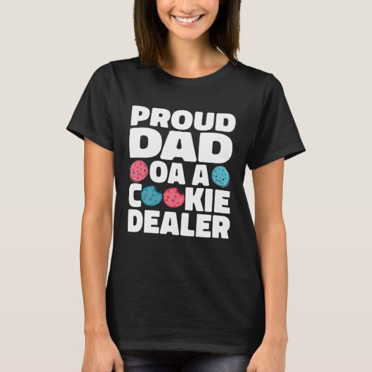 Stolzer Vater eines Cookie-Händlers T-Shirt (Vorderseite)