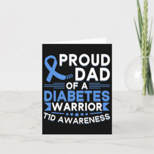 Stolzer Vater eines Diabetes-Warrior T1d-Bewusstse Karte