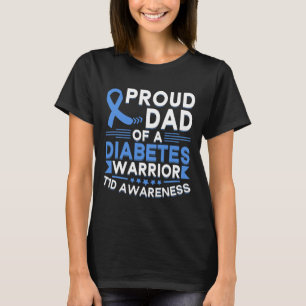 Stolzer Vater eines Diabetes-Warrior T1d-Bewusstse T-Shirt