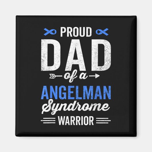 Stolzer Vater eines Engelman-Syndroms Warrior Surv Magnet (Vorne)