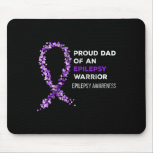 Stolzer Vater eines Epilepsie-Krieger-Epilepsie-Aw Mousepad