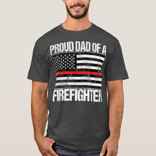 Stolzer Vater eines Feuerwehrmanns T-Shirt (Vorderseite)
