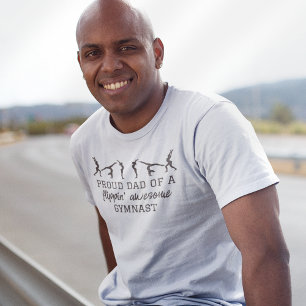 Stolzer Vater eines Flippin Phantastisch Gymnastes T-Shirt