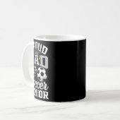 Stolzer Vater eines Fußball-Absolventen der Klasse Kaffeetasse (Vorderseite Links)