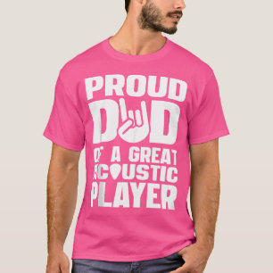 Stolzer Vater eines großen akustischen Gitarrenspi T-Shirt