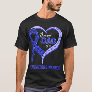 Stolzer Vater eines Huntingtons Kriegers T-Shirt