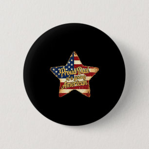 Stolzer Vater eines jungen amerikanischen Patrioti Button