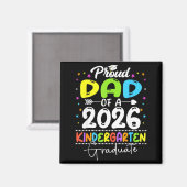 Stolzer Vater eines Kindergartenabsolventen der Kl Magnet (Vorderseite/Rückseite)