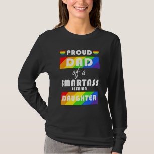 Stolzer Vater eines klugassichen Lesben-Tochter-LG T-Shirt