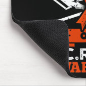 Stolzer Vater eines Kriegers des Crps Monat Orange Mousepad (Ecke)