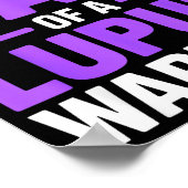 stolzer Vater eines Lupus-Kriegers Kämpfer SLE-Bew Poster (Ecke)