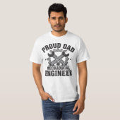 Stolzer Vater eines Maschineningenieurs T-Shirt (Vorne ganz)
