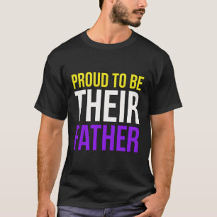 Stolzer Vater eines nicht-binären T-Shirt