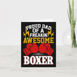 Stolzer Vater eines Phantastischen Boxer-Shirts fü Karte