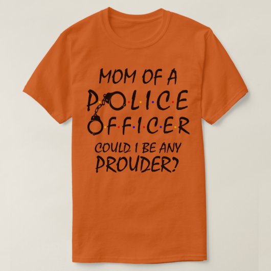 Stolzer Vater eines Polizeibeamten T-Shirt (Design vorne)