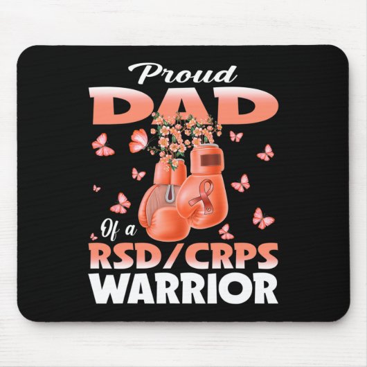 Stolzer Vater eines Rsd-Crps-Krieger-Bewusstseinsb Mousepad (Vorne)