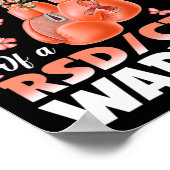 Stolzer Vater eines Rsd-Crps-Krieger-Bewusstseinsb Poster (Ecke)