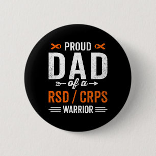 Stolzer Vater eines RSD-CRPS-Krieger-Überlebenserf Button