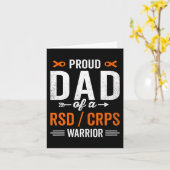 Stolzer Vater eines RSD-CRPS-Krieger-Überlebenserf Karte (Gelbe Blume)
