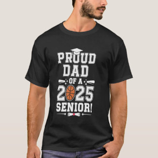 Stolzer Vater eines Senior Graduate Basketball 202 T-Shirt