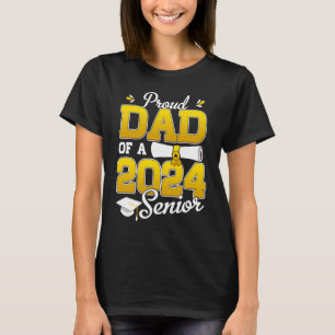 Stolzer Vater eines Senior Graduate Daddy 2024 1 T-Shirt