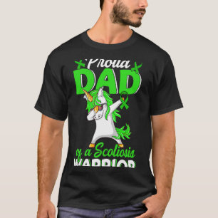 Stolzer Vater eines Skoliose-Kriegers, grüner Ribb T-Shirt