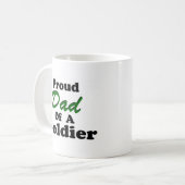Stolzer Vater eines Soldaten Kaffeetasse (Vorderseite Links)