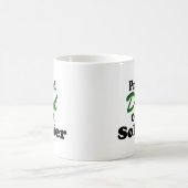 Stolzer Vater eines Soldaten Kaffeetasse (Mittel)