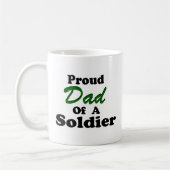 Stolzer Vater eines Soldaten Kaffeetasse (Links)